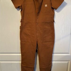 Women's Short-Sleeve Coverall - Relaxed Fit - Rugged Flex® - Canvas